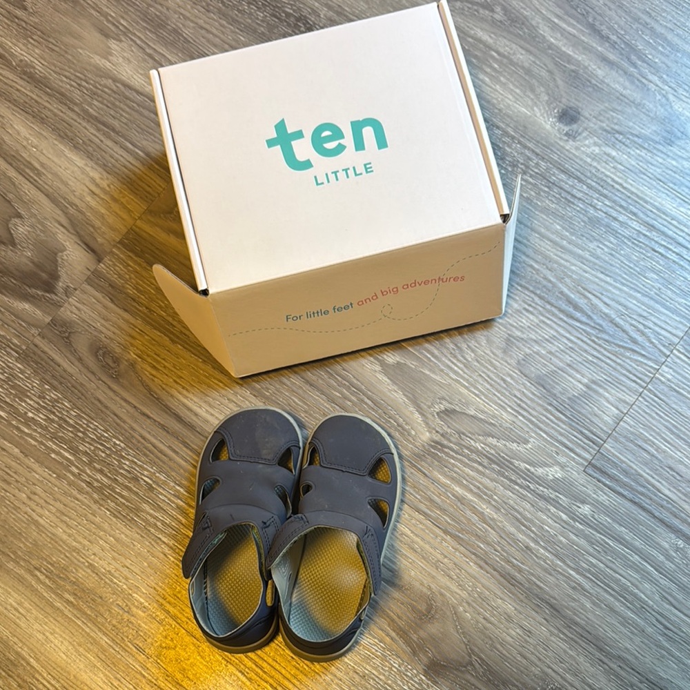 Ten Little Kids' Charcoal Sandals